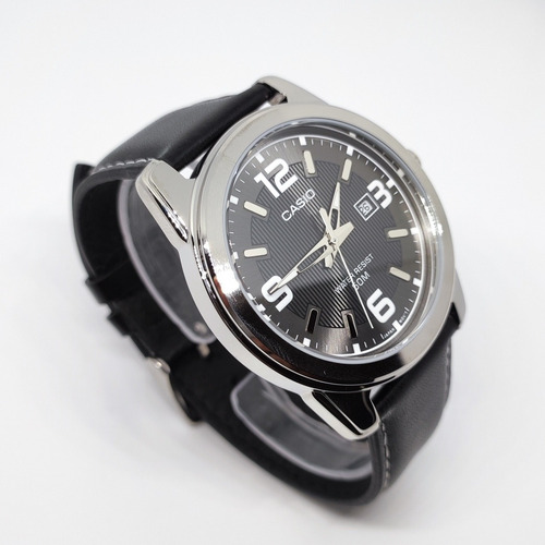 Imagen 5 de 10 de Reloj Cuero Hombre Casio Original Mtp-1314l-8av