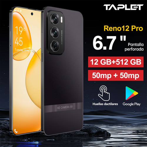 Dual Sim Más Vendido Celular 2025 Reno 12 Pro Android 14 5g Barato 6.7 Pulgadas Pantalla Hd Desbloquea 12gb Ram 512gb Rom Batería De Larga Duración