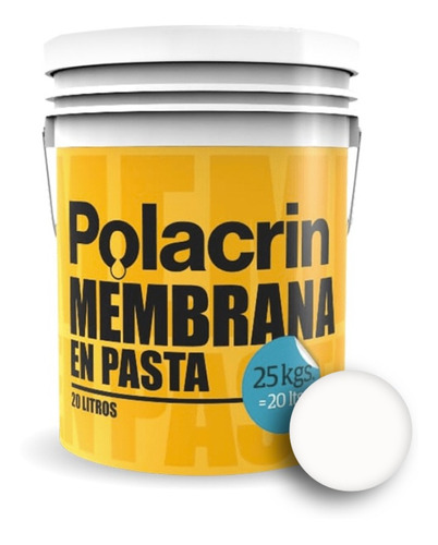 Membrana En Pasta Polacrin Impermeabilizante X 20lts - Prestigio