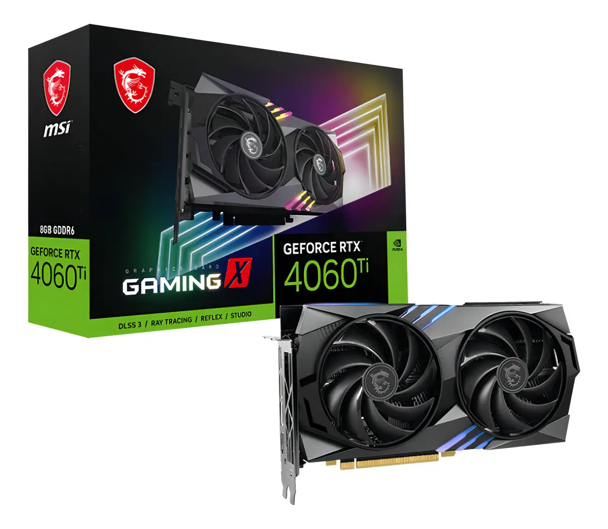 Placa De Vídeo Geforce Rtx 4060 Ti 8gb Msi Gamingx Oc, Gddr6