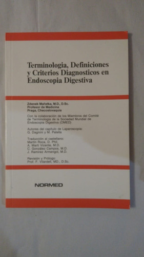 Terminologia, Definiciones Y Criterios Diagnosticos Endos- 