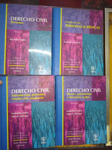 Colección Grandes Maestros Del Derecho Civil 4 Tomos