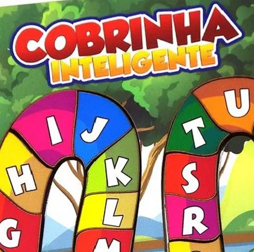 Cobrinha Inteligente Alfabeto - Madeira - Colorido - Maninho Artesanatos