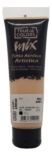 Tinta Acrílica Artistica Mix 150ml True Colors Cor Pele cor-ii