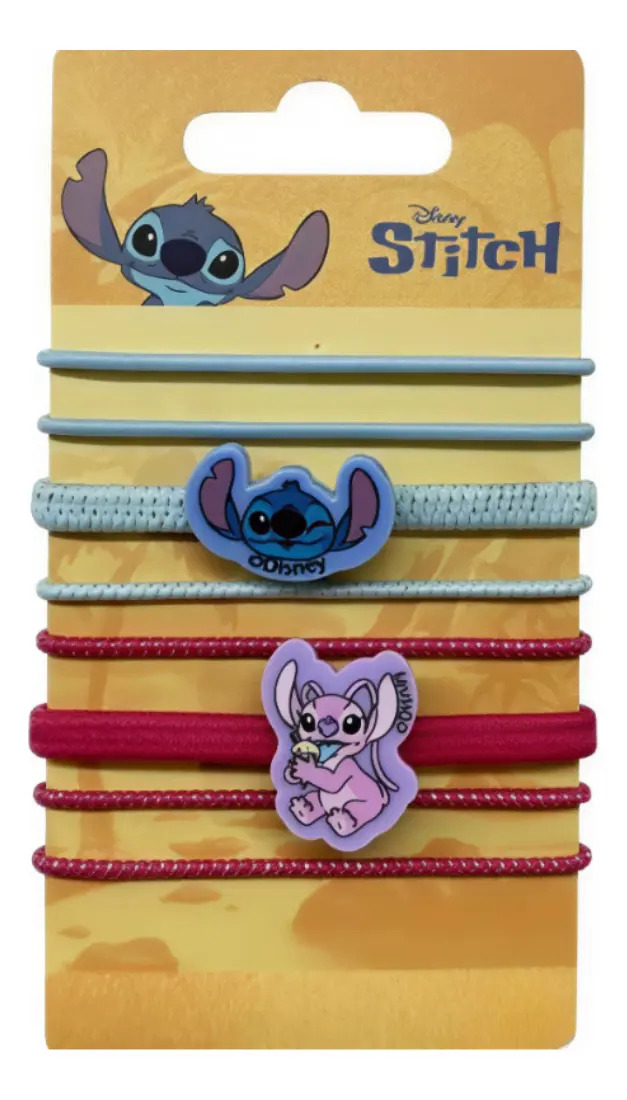 Colitas Pelo Clandy Dls7283 Multicolor Stitch Niñas Pack Gomitas Suave Poliéster