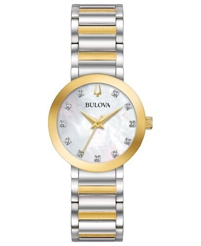 Bulova Modern 98p180 Diamantes Reloj Mujer 30mm