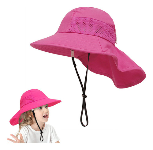 Sombreros De Verano For Niños, Protección Uv, Playa, Sol + .