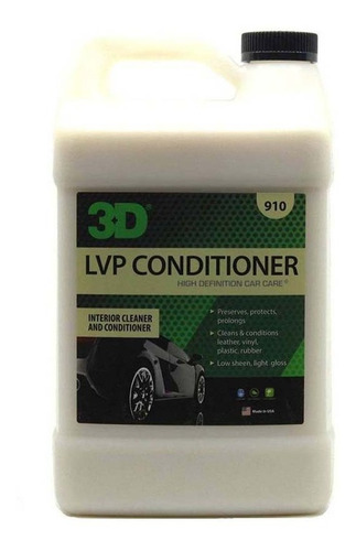3d Lvp Conditioner Acondicionador Plásticos Goma Cuero 4 Lts