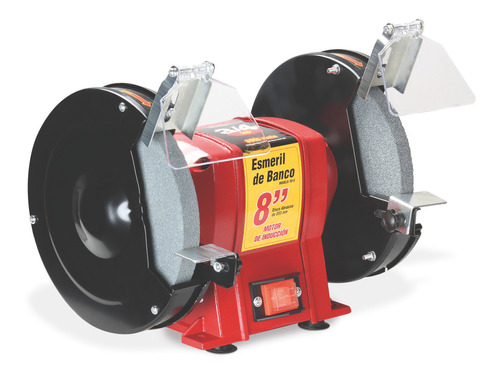 Esmeril De Banco 8 400 W / 3 450 Rpm Mikels Color Rojo