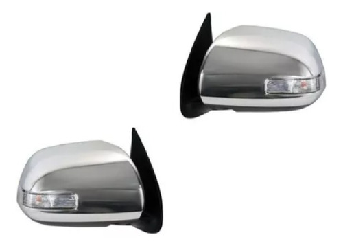 Retrovisor Con Luz Cromado Hilux 2012 2013 2014 2015