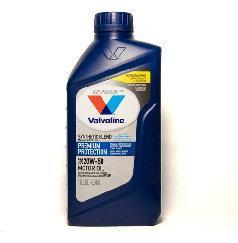 Valvoline 20w50 / Semi-sintético / Api Sp / Cuarto (0,946l)