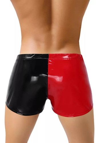 Pijama Sexual Sexy Para Hombre Tipo Bóxer De Cuero Con Crema