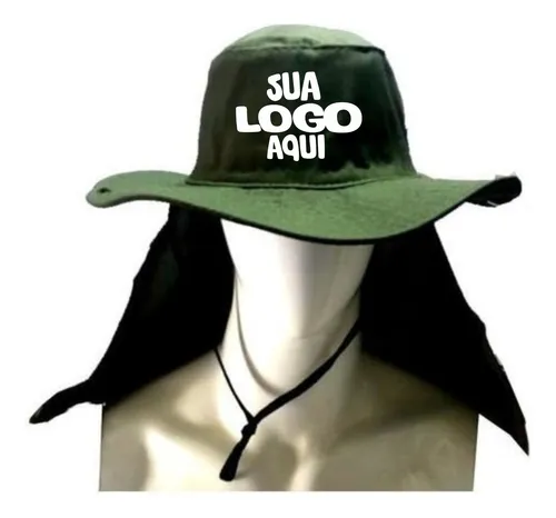 Kit 20 Chapéus Pescador Australiano Personalizado Sua Marca