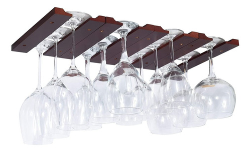 Artidesign Soporte Copas De Vino Colgante De Madera Deb...