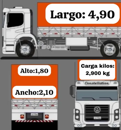 Flete Camion Mudanza Pallets Con Pala Plataforma Hidráulica