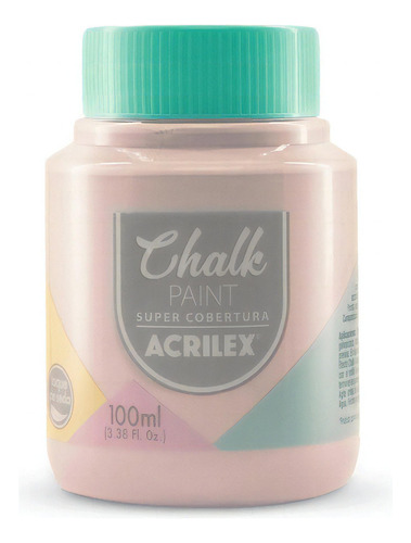 Tinta Chalk Acrilex 100ml - Super Cobertura - Artesanato Cor Rosa Elizabete 862