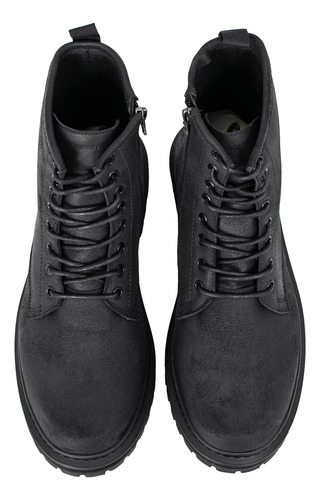 Borcego Cuero Hombre Botineta Lisa Clasica Bota Briganti