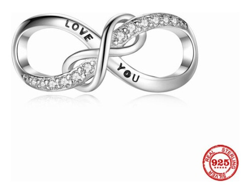 Charm Infinito Love You Plata 925