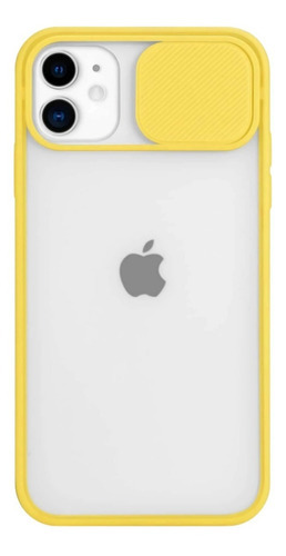 Capa Capinha Silicone Proteção Câmera 6 7 8 X Xr 11 12 Max Cor Amarela Nome Do Desenho iPhone X/xs