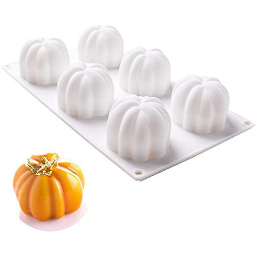 Molde De Silicona Echodone Con Forma De Calabaza, 6 Cavidade
