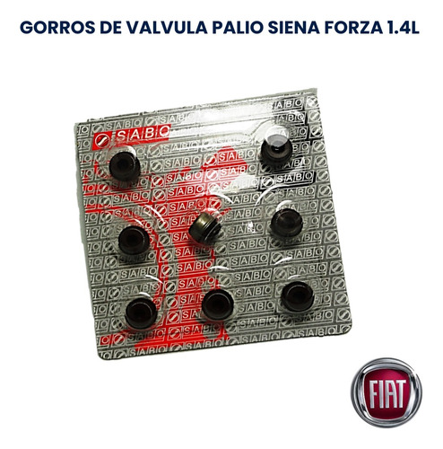 Juego Gorros Válvula Fiat Palio Siena Forza 1.4 8v 