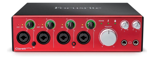 Interface De Audio Focusrite Clarett 4pre Usb Oferta!!