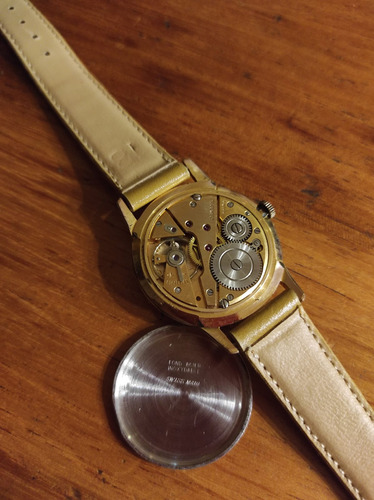 Reloj Superba 17 Jewels ( As1130 - 36mm ) Swiss Coleccion Mostaza Oro Tiza/beige (Usado)