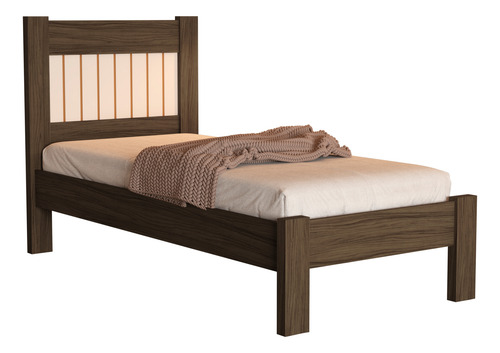 Cama De Solteiro Bela Chocolate Para Quarto Solteirao Madec