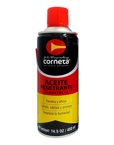 Aceite Penetrante Industrial 450 Ml Corneta Incolma