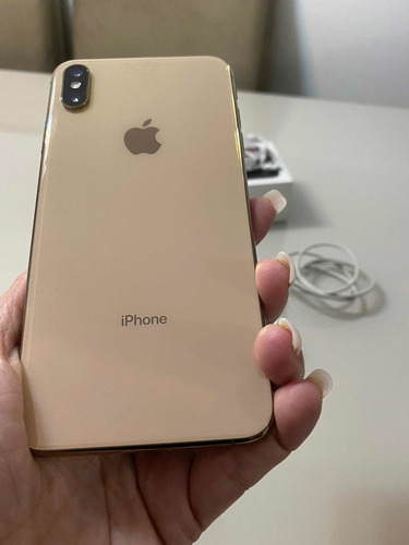 Celular iPhone 10 Max Gold Com Caixa E Acessórios Lindo