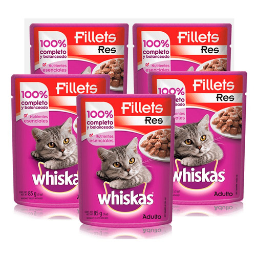 Kit Alimento Para Gato Croqueta Carne Res 1.5 Kg Whiskas