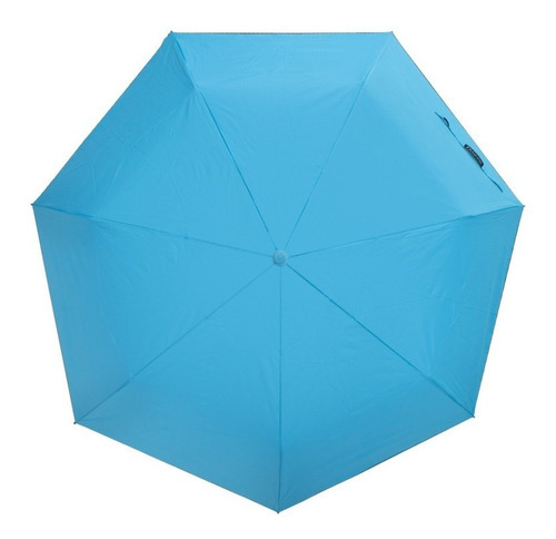 Paraguas Automático Sombrilla Bolsillo Resistente Filtro Uv Color Celeste