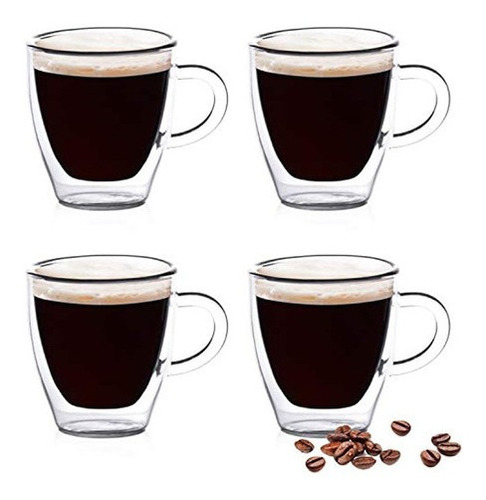 Tazas Para Café Espresso De 2 Onzas (4 Unidades)