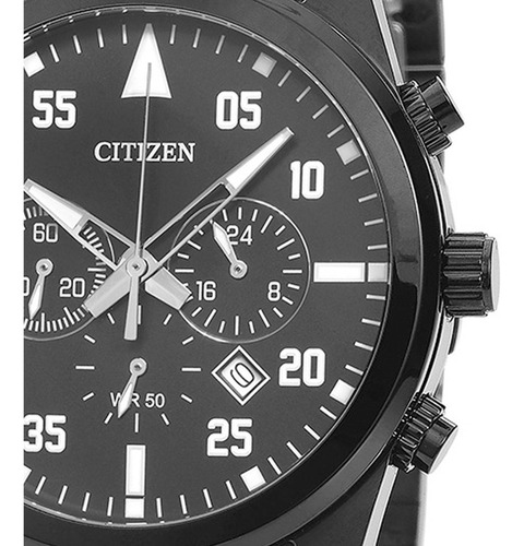 Relógio Masculino Citizen Com Cronógrafo Preto Tz30795p