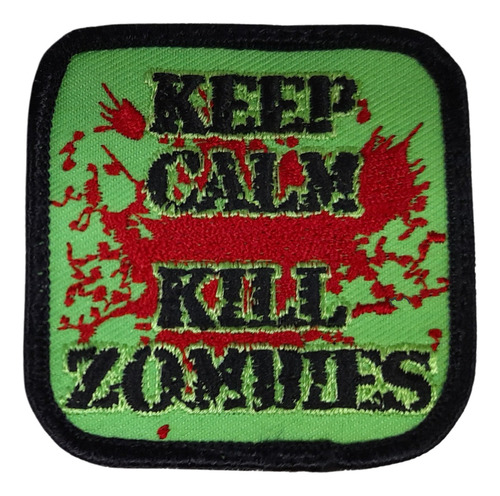 Parche Rothco Tactico Bordado Keep Calm Kill Zombies