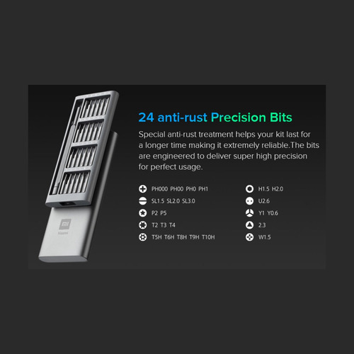 Kit Destornilladores Xiaomi Magnético Mi Precision 24 Puntas