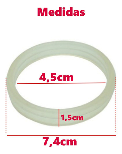 Anel Vedação Garrafa Térmica Invicta 1,8l Silicone Flexível
