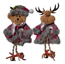 Comprar Dos Adornos Navideños De 22cm Decoración Árbol, Bota Navidad