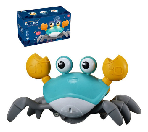 Tummy Time Escape Crab, Educativo, Con Carga Usb, Para Bebés