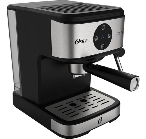 Cafeteira Espresso Double Digital Oster Cor Prateado/preto Prateado/preto