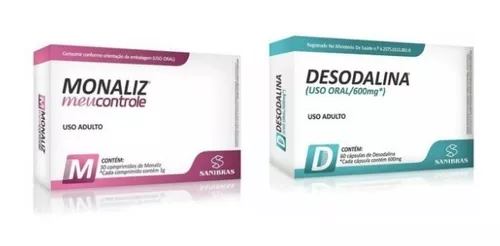 Remédio Kit Para Emagrecer Desodalina E Monaliz - Sanibras - R$ 119,64