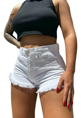 Short De Mujer Blanco Nissie