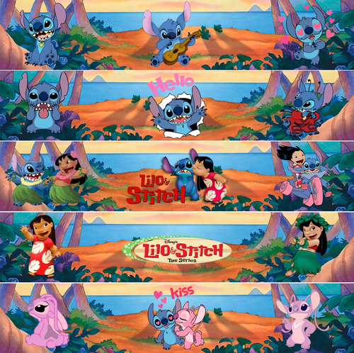 Guardas Autoadhesivas Infantiles Para Pared Lilo Y Stitch