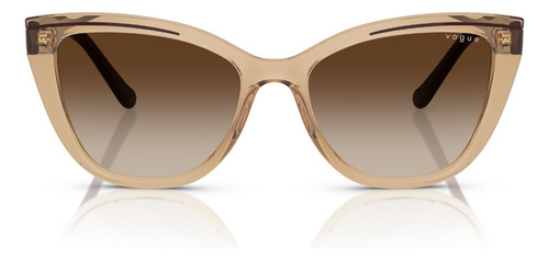 Lentes De Sol Vogue Eyewear Vo5591sl274613 Color Marrón Lente Marrón Varilla Marrón Armazón Marrón Diseño Lentes De Sol Vo5591sl Translucent Caramel Vogue Eyewear