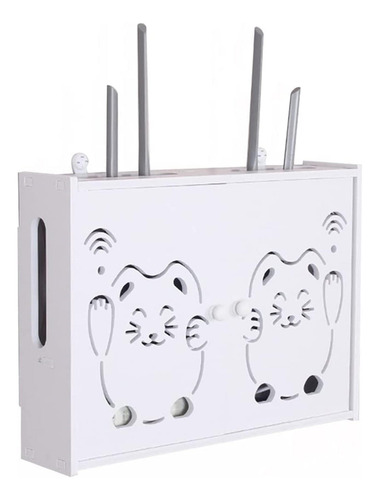 Caja Almacenamiento Para Enrutador Montado Pared Superior Tv