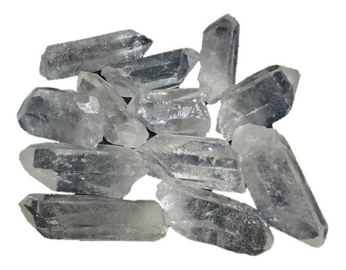 Mineral De Colección Cuarzo 12 Puntas Blancas 100 Gramos