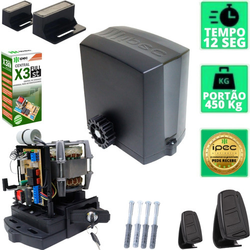 Automatizador Portão Eletrônico Deslizante 1/4hp 450kg Ipec Voltagem 127v