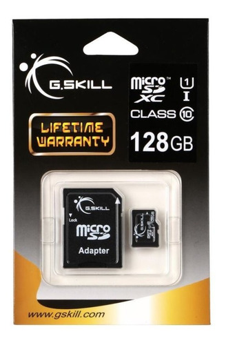 Memoria G.skill 128gb Microsd Xc Class 10 Con Adaptador