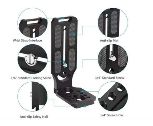 Imagen 2 de 8 de Soporte L Vertical Dslr Camera Canon Nikon Sony Arca Swiss