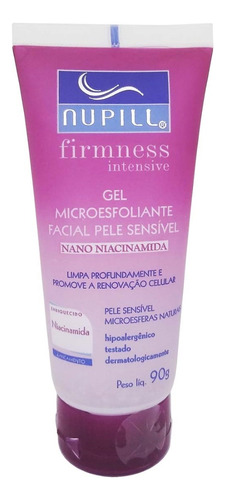 Gel Microesfoliante Facial Nano Niacinamida 90g - Nupill